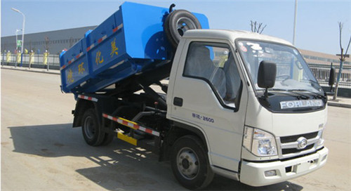 福田勾臂式垃圾車(chē)☆4方