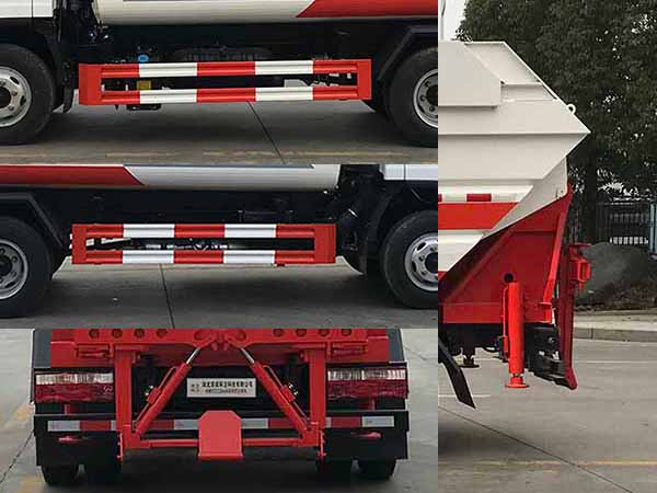 解放輕卡后掛桶垃圾車